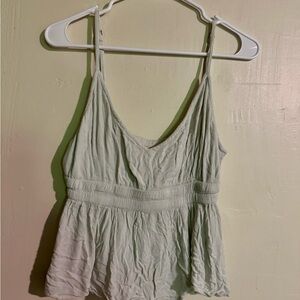 O'Neill light blue Smocked Peplum Camisole